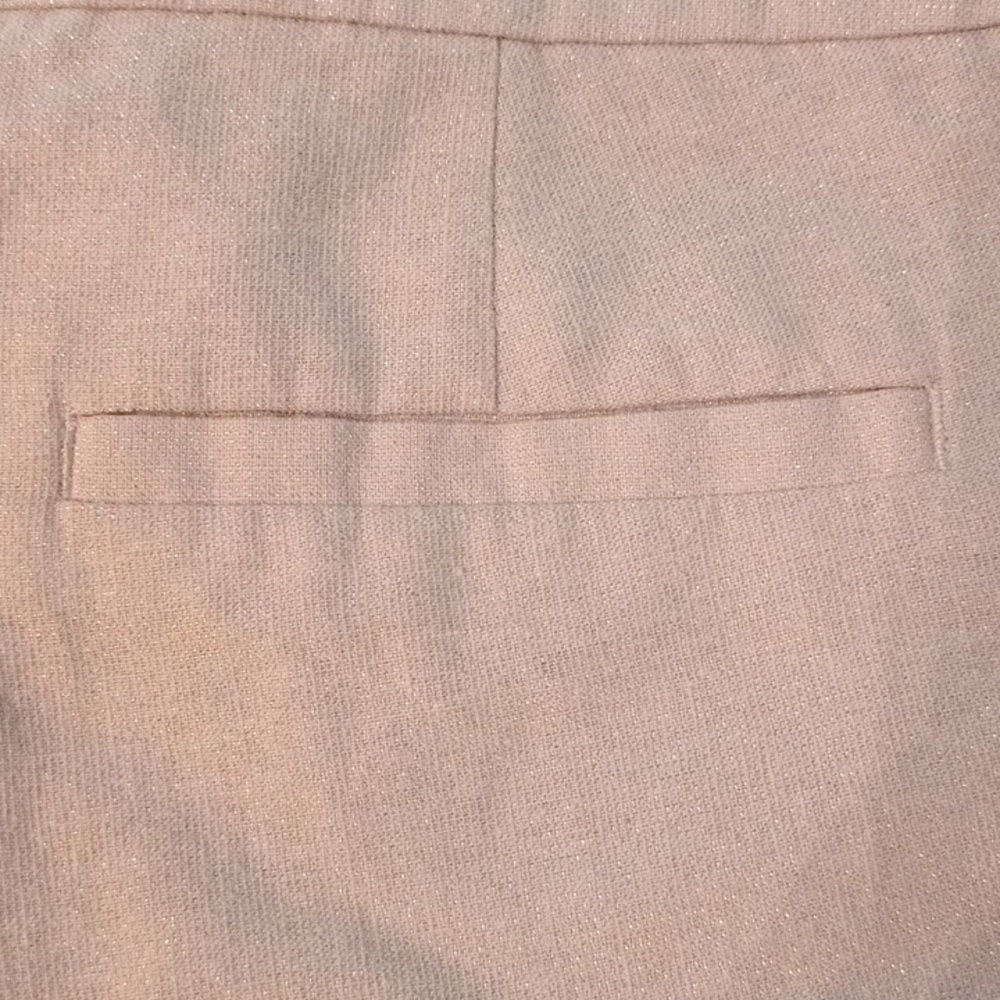 Banana Republic silver metallic linen cotton shorts ladies size 2 - Picture 3 of 11